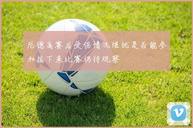 厄德高赛后受伤情况堪忧是否能参加接下来比赛仍待观察